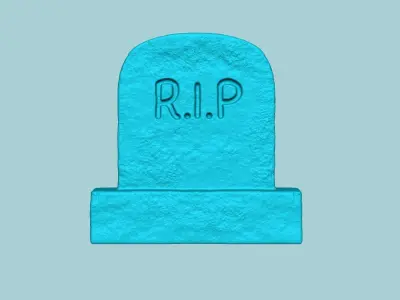 Halloween Molding A08 Tomb - Chocolate Silicone Mold 3D print model