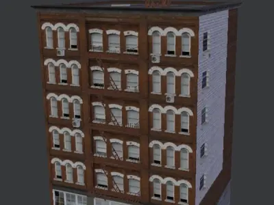 classic building Low-poly 3D model purchase
