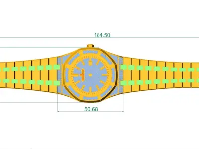 Royal Oak H57475 3D print model