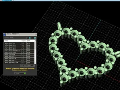 Pendant Heart Style 05 3D print model