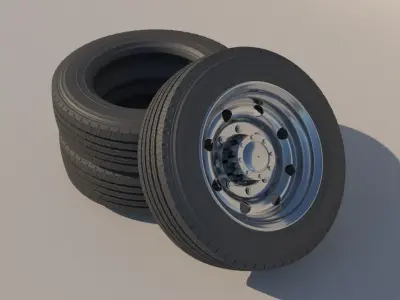 high poly 3D model of tyre  3D model