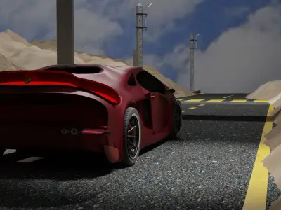 porsche sports car 3D model