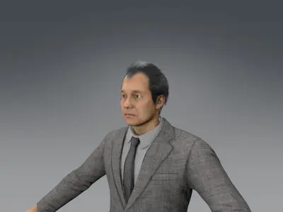 aisan oldman Low-poly 3D model