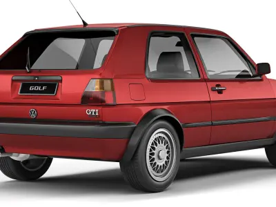 Volkswagen Golf II GTI  3-door 1992 3D model