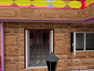 home 3d model house in pakistan 3D model