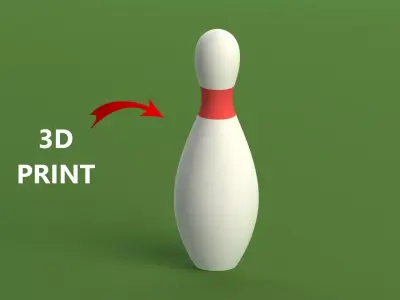 3D print Bowling Pins 3D print model