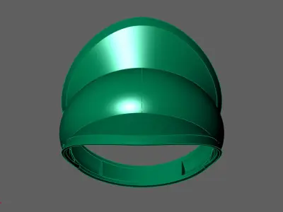 Plain Ring Women Ready STL 3DM Models Womens Rings 3D models 3D print model 70