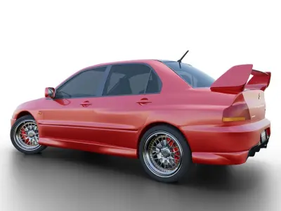 Mitsubishi Lancer Evolution High Quality 3D model