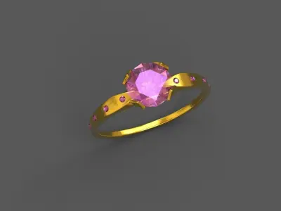 High-Quality 3D Ring Model Low-poly 3D model buy