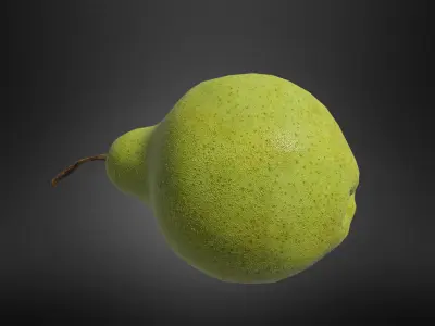 Pear fruit Low-poly 3D model