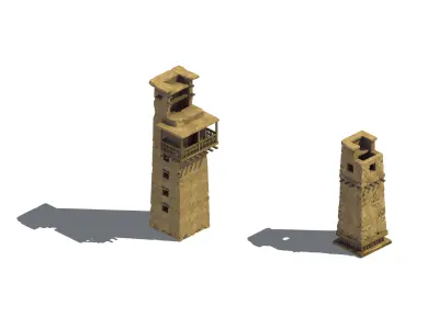 gAME castle - Watchtower 03 3D model