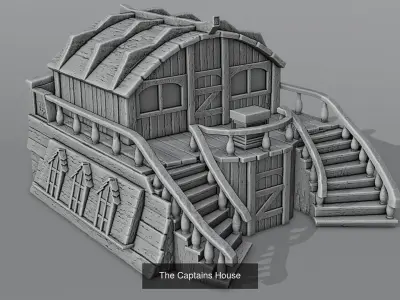 TREASURE ISLAND - Pirate architecture 3D Model Collection