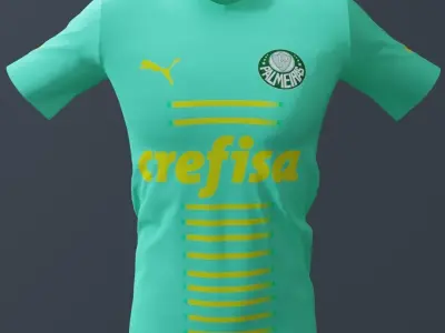Uniforme de Futebol Paulista - Jersey Brazilian Soccer 3D model