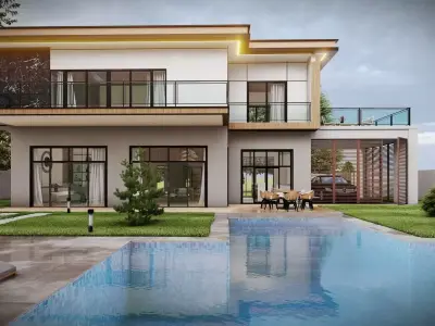 OZARC HOUSE 2 3D MODEL AND RENDER Low-poly 3D model