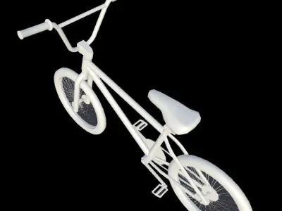 Bicycle bmx bike Low-poly 3D model