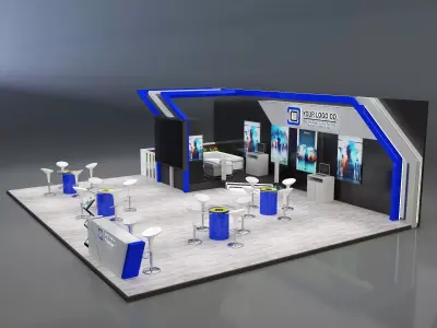 Booth Exhibition Stand a226a 3D model