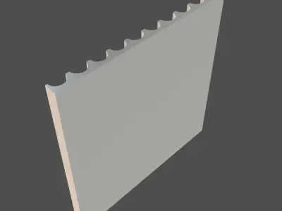 Fluting Panel 3D model