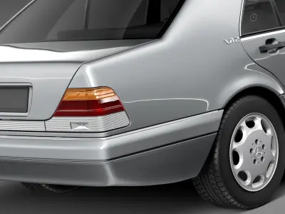 Mercedes-Benz S-class W140 1991-1998 3D model