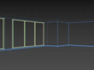 Living Room 3D model 4