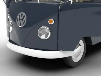 Volkswagen T1 Panel Van 1950 HQ 3d model 3D model