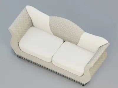 Camelback sofa 3D model