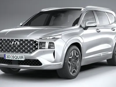 Hyundai SantaFe 2021 3D model