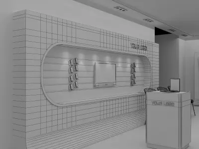  Interior Shop Market a561b 3D model