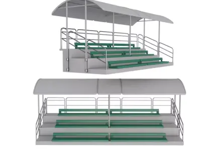 Stadium Seating Tribunes Collection 3D model