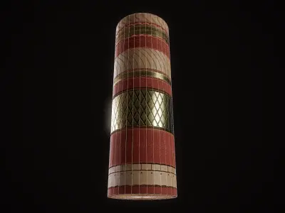 Circular Pedestal Free low-poly 3D model