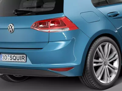 Volkswagen Golf VII 5-door 2013 3D model