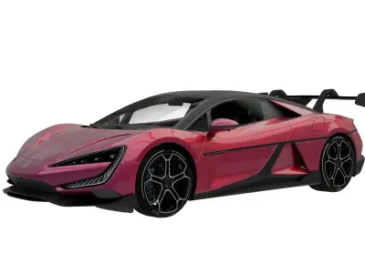 BYD Yangwang U9 2024 Low-poly 3D model