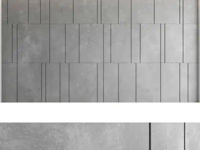 Decorative wall panel set 43 3D model