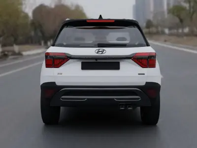 hyundai alcazar  Low-poly 3D model