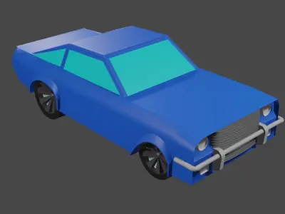 low poly car Free 3D model get