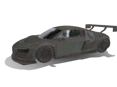 Damaged Audi 3D model