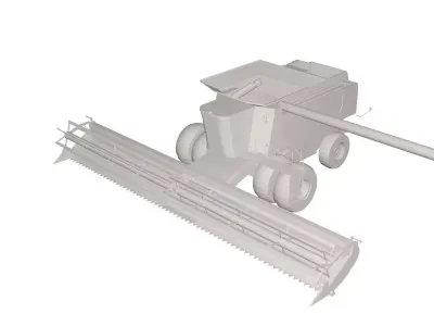 Combine Industrial vehicle 3D model
