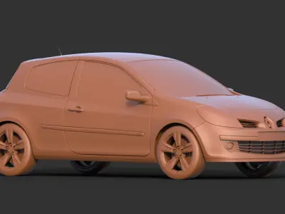 Renault Clio lll 3D print model