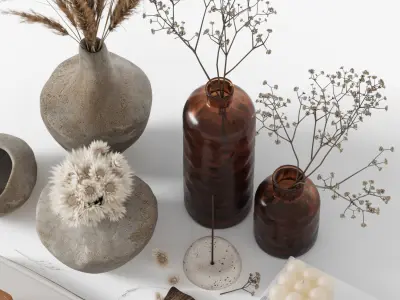 Decorative set 01 3D model