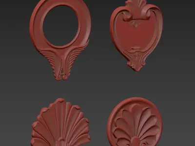  Ornaments - Pack 02 3D model