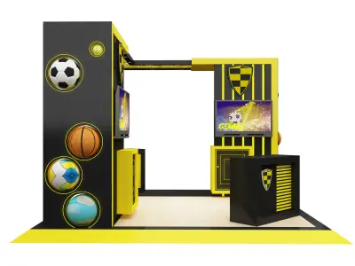 Booth Exhibition Stand a603 3D model