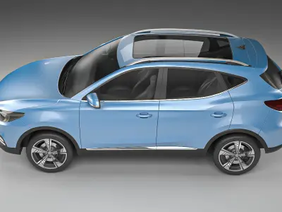 MG ZS EV 2020 3d model  Low-poly 3D model