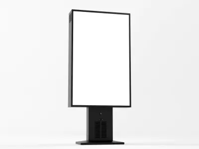 Advertising Billboard 3D Model Low-poly 3D model