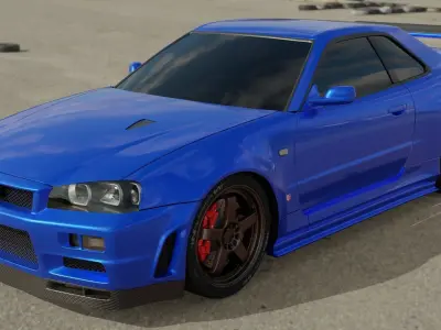 Nissan GTR R-34 3D model 3D model