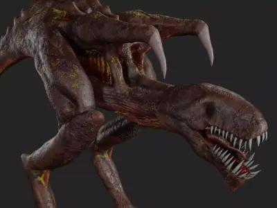 Monster PBR Low-poly 3D model