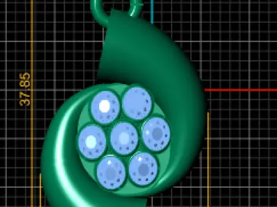  FLOWRAL CHAAND PENDANT 3d printable model pendant  3D print model