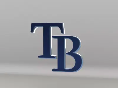 MLB Tampa Bay Rays V2 Team Logo 3D model