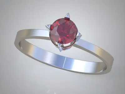 Diamond ring 0449 3D printable model9 Free 3D print model