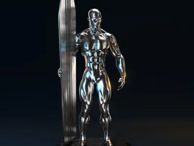 SILVER SURFER Free 3D print model