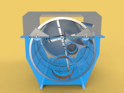 ROTARY DRUM FILTER 3D model