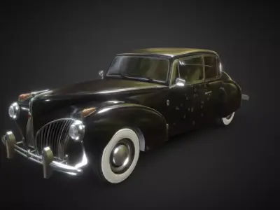 car the godfather Low-poly 3D model